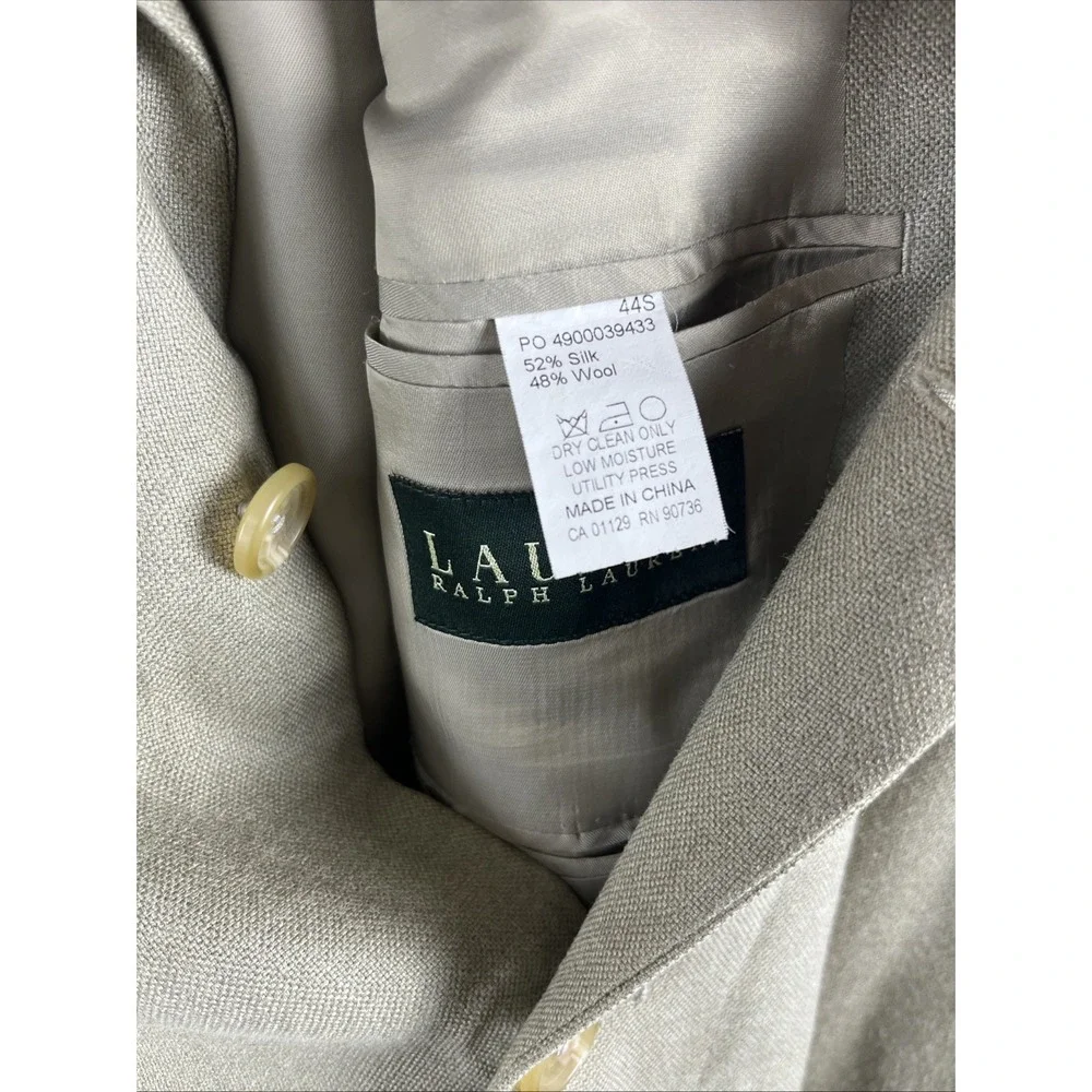 Lauren Ralph Lauren Men's 44S Silk Wool Blend Blazer Sport Coat Jacket
